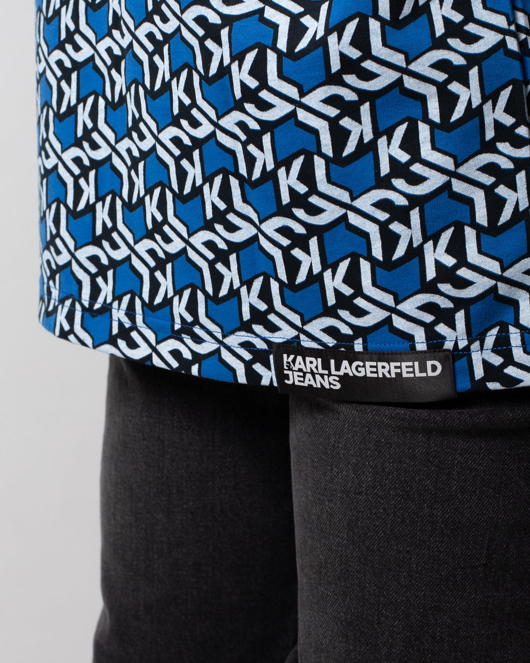 T-Shirt Karl Lagerfeld Jeans "Monogram Logo" all-over uomo