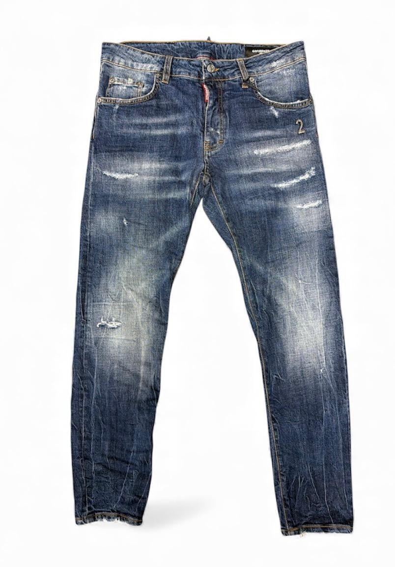 Jeans G2Firenze slim "Yellow Space" uomo