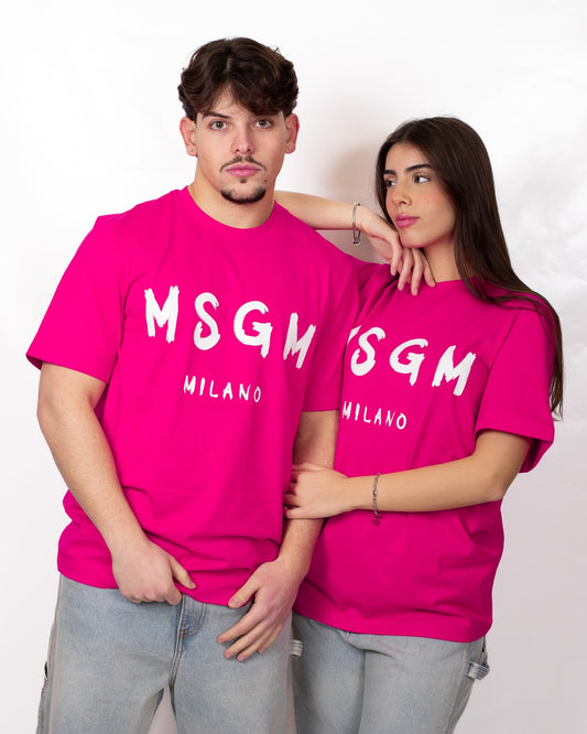 T-Shirt MSGM logo paint