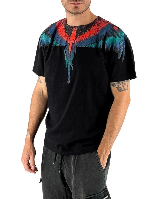T-Shirt Marcelo Burlon "Icon Wings Colorfull" uomo