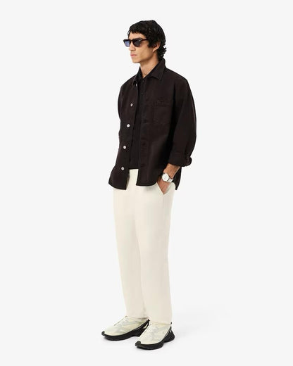 Pantalone Lacoste regular in misto lino uomo