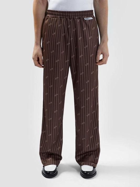 Pantalone GCDS in acetato con logo all-over uomo