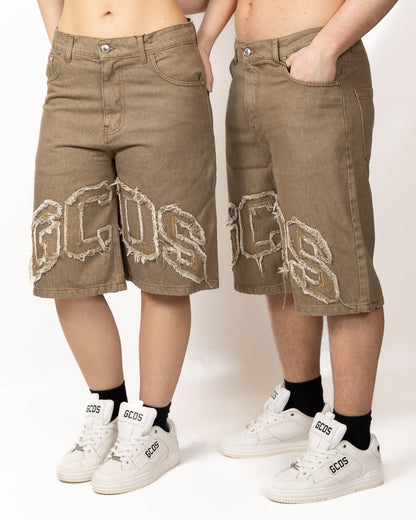 Bermuda GCDS in denim "Logo Lounge"