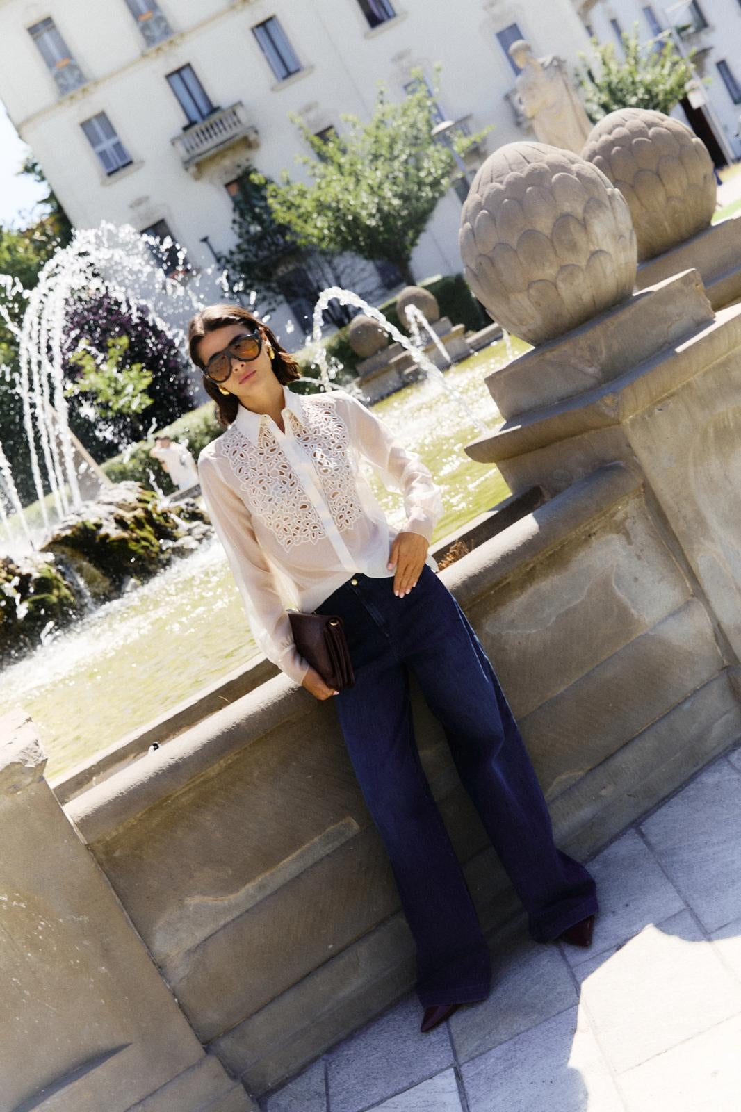 Jeans Nenette gamba larga donna