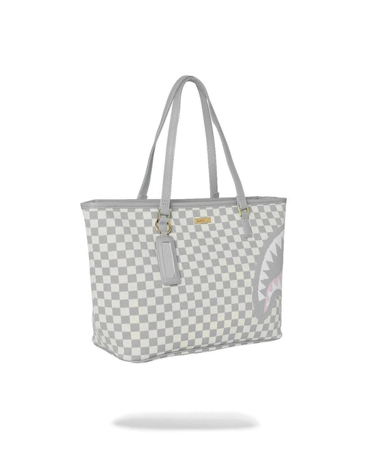 Borsa Sprayground bianco Knit sharks in paris in cream  tote