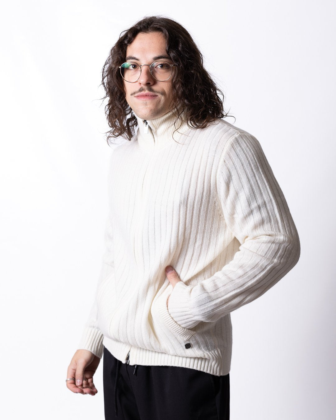 Maglia Liu Jo in lana e cashmere full zip