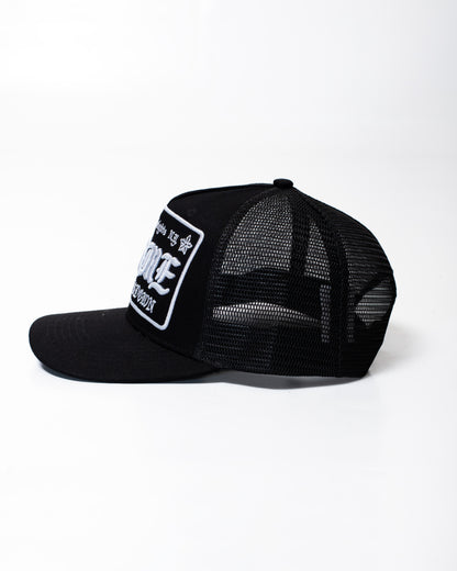 Cappello Comme des Fuckdown in rete con ricamo