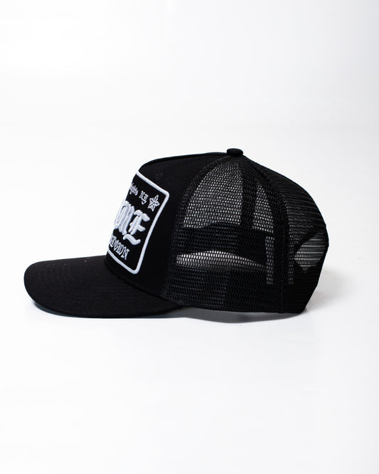 Cappello Comme des Fuckdown in rete con ricamo