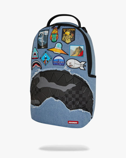 Zaino Sprayground denim "DENIM TEAR 3 AM PATCHES BACKPACK"