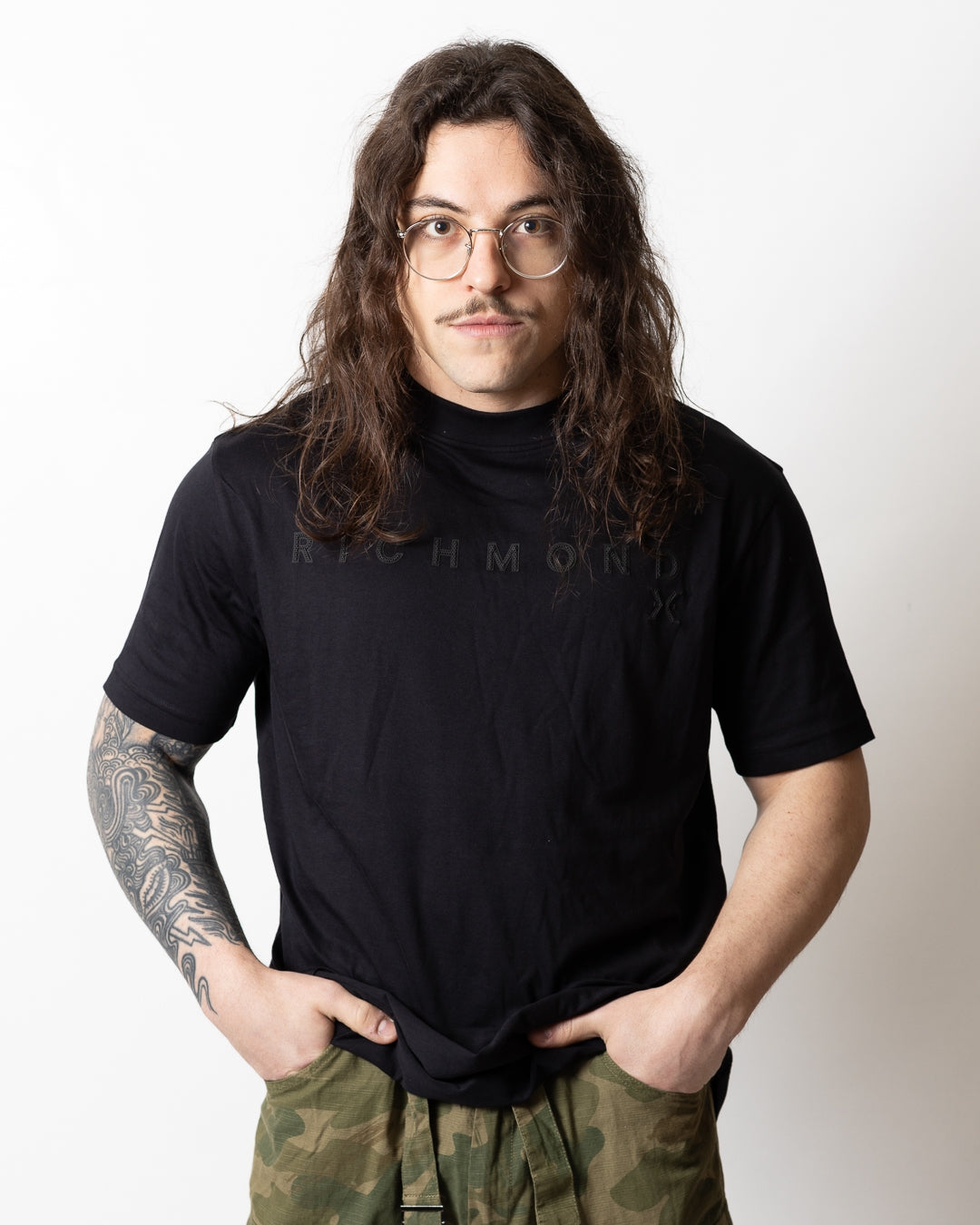 T-Shirt Richmond X over con logo in rilievo uomo