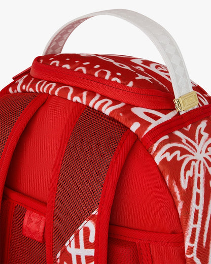 Zaino Sprayground rosso GRAFFITI WALL DLXSR BACKPACK