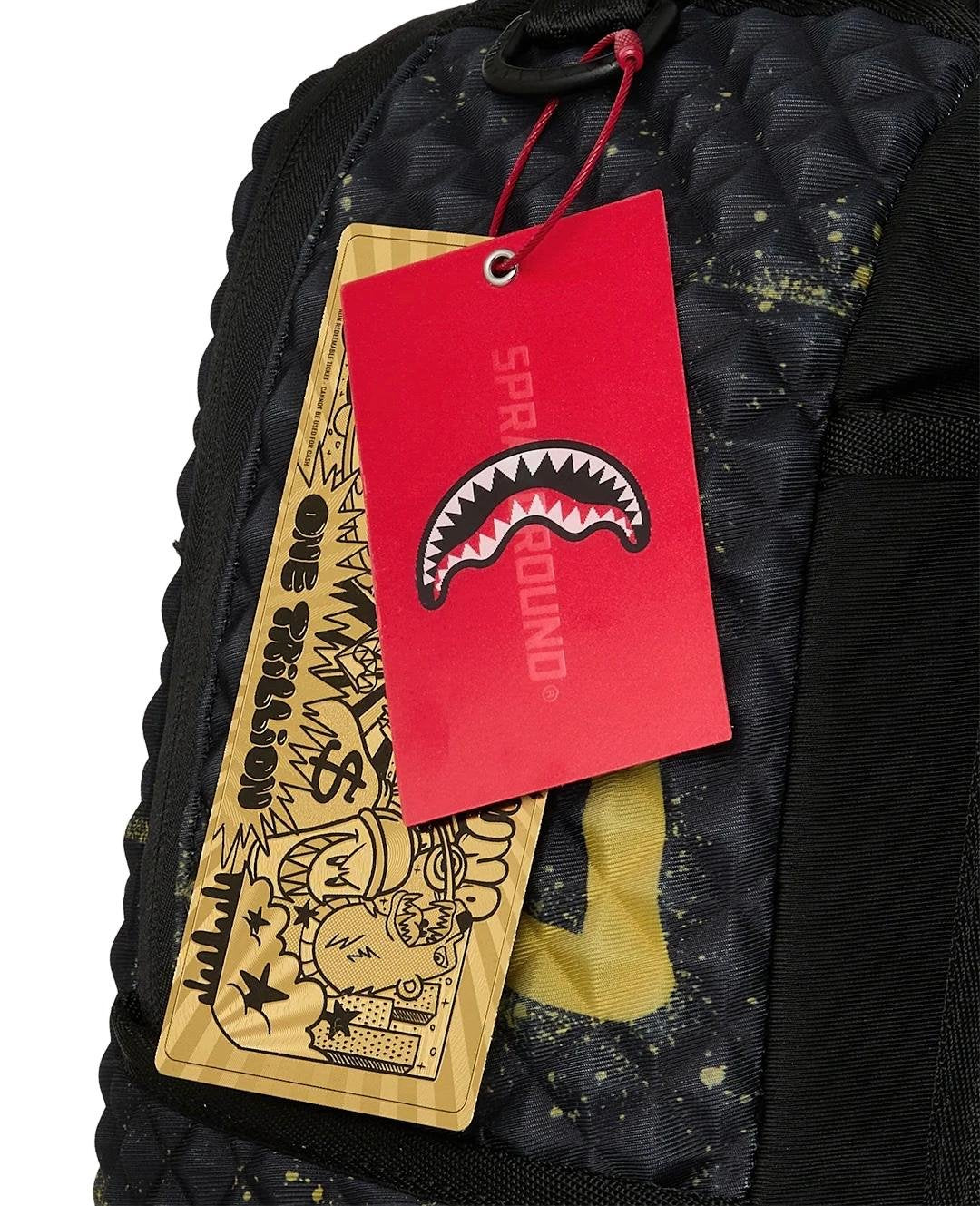 Zaino Sprayground nero PYRAMID STENCIL SHARK BACKPACK
