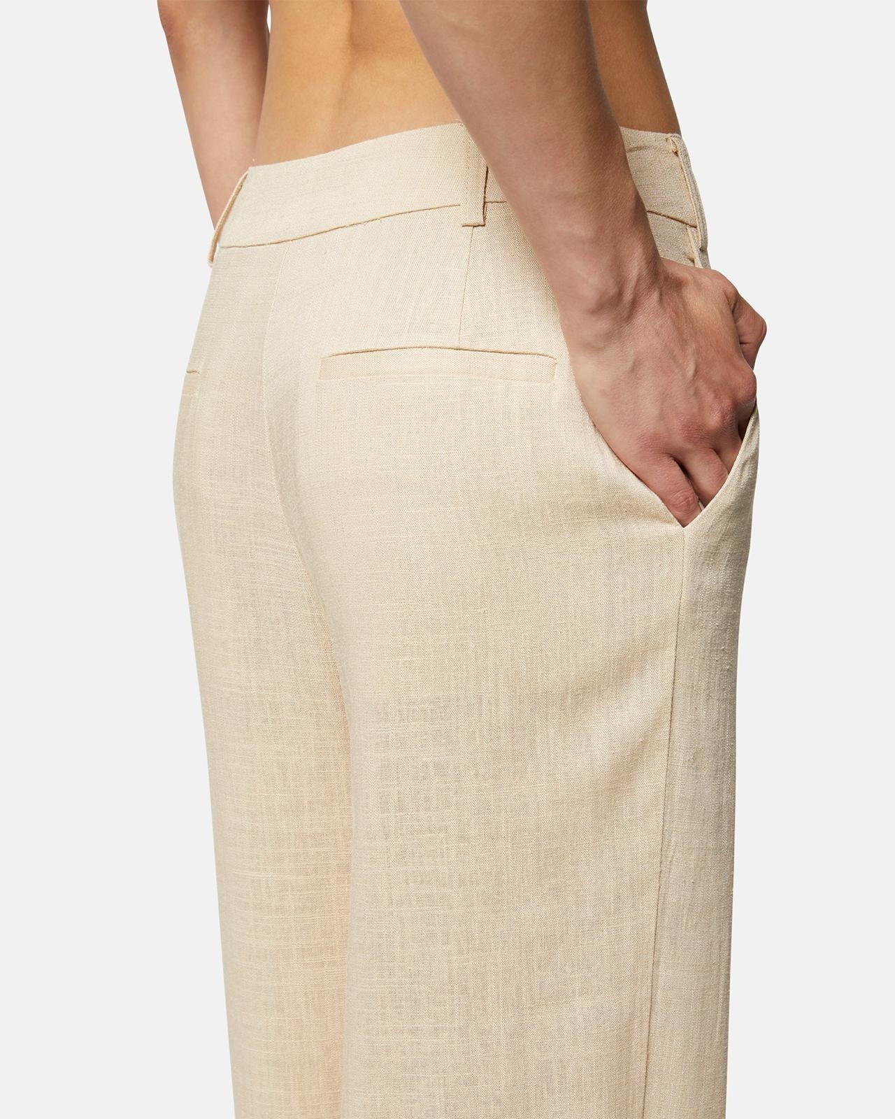 Pantalone Silvian Heach cady in misto lino donna