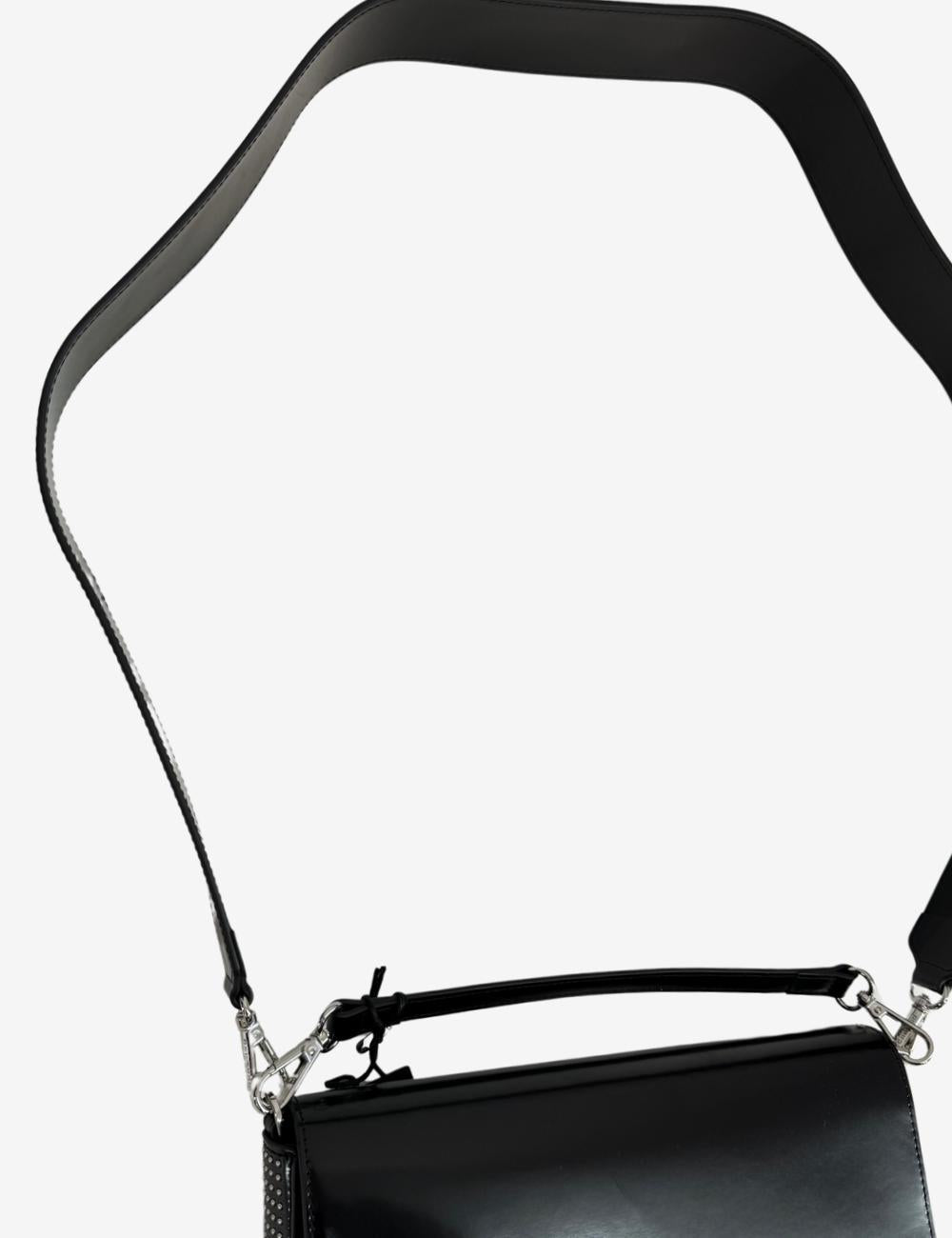 Borsa John Richmond in pelle lucida con borchie e portamonete donna