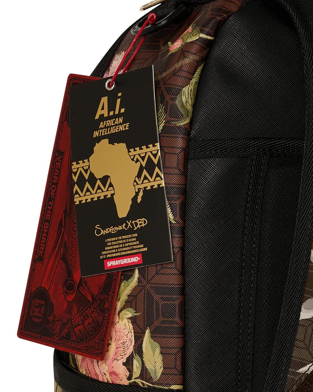 Zaino Sprayground marrone "AI Henny floral backpack"