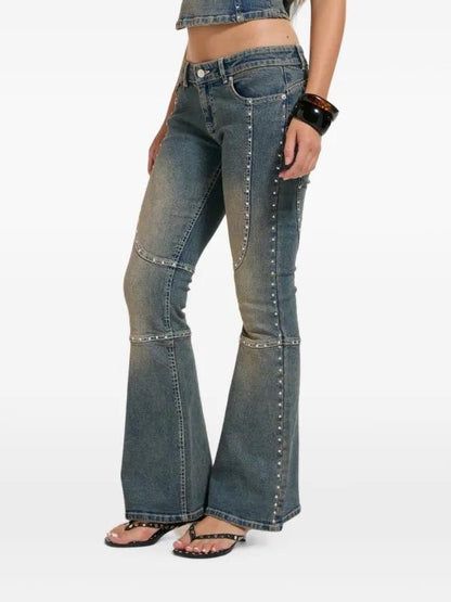 Jeans Juicy Couture con logo e borchie