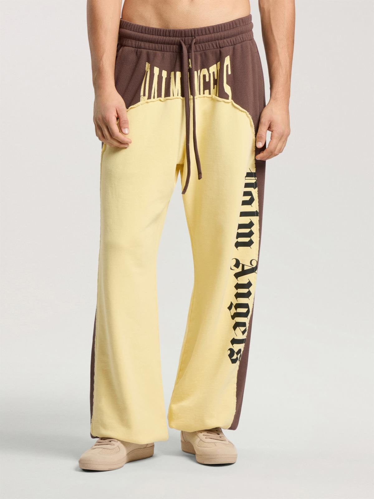 Pantalone Palm Angels in felpa "Vintage Logo" uomo