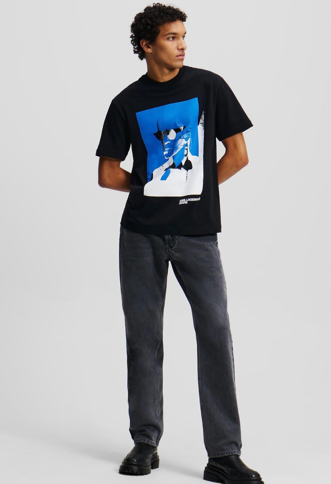 Jeans Karl Lagerfeld Jeans straight con stampa Karl uomo
