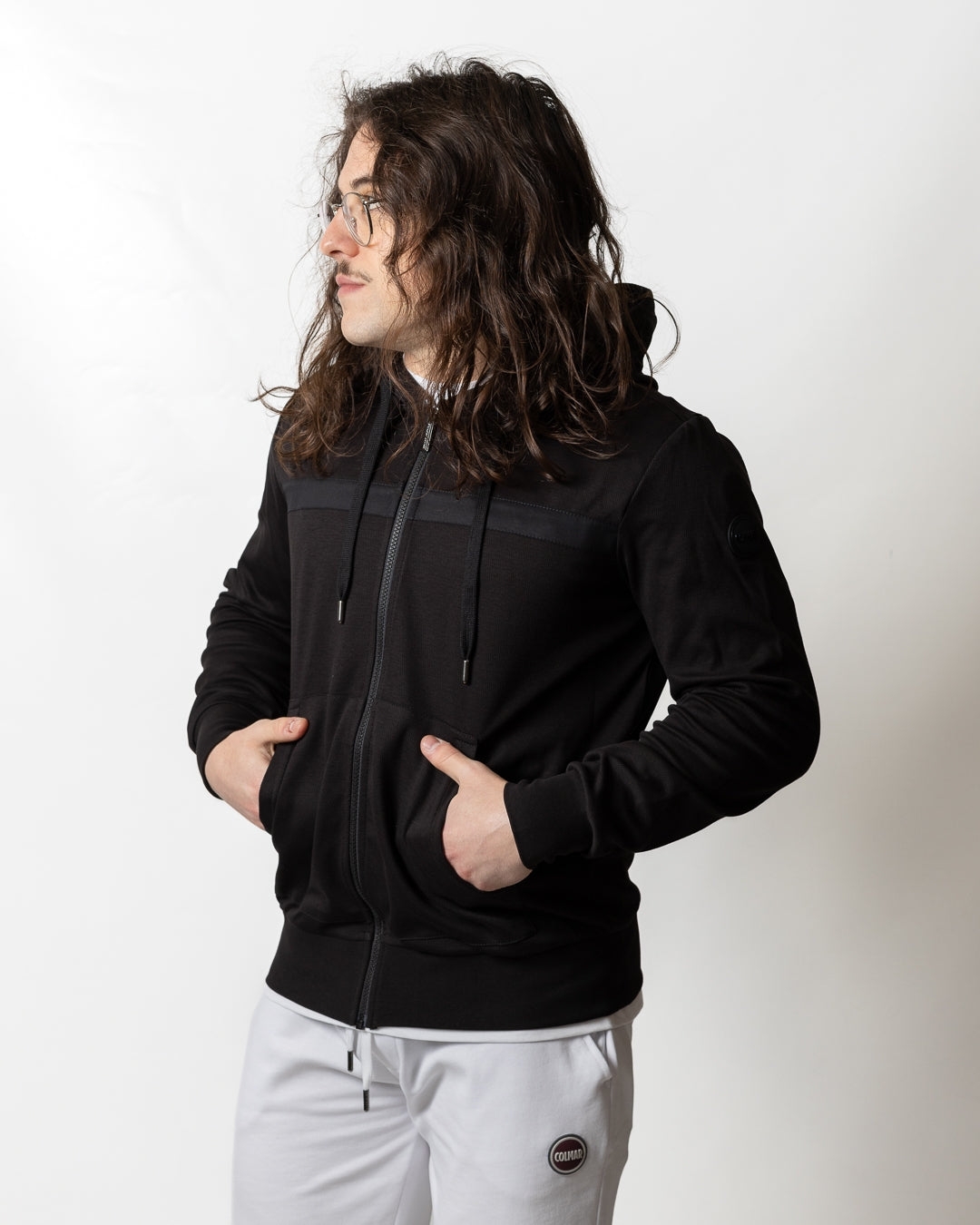 Felpa Colmar fullzip con cappuccio uomo