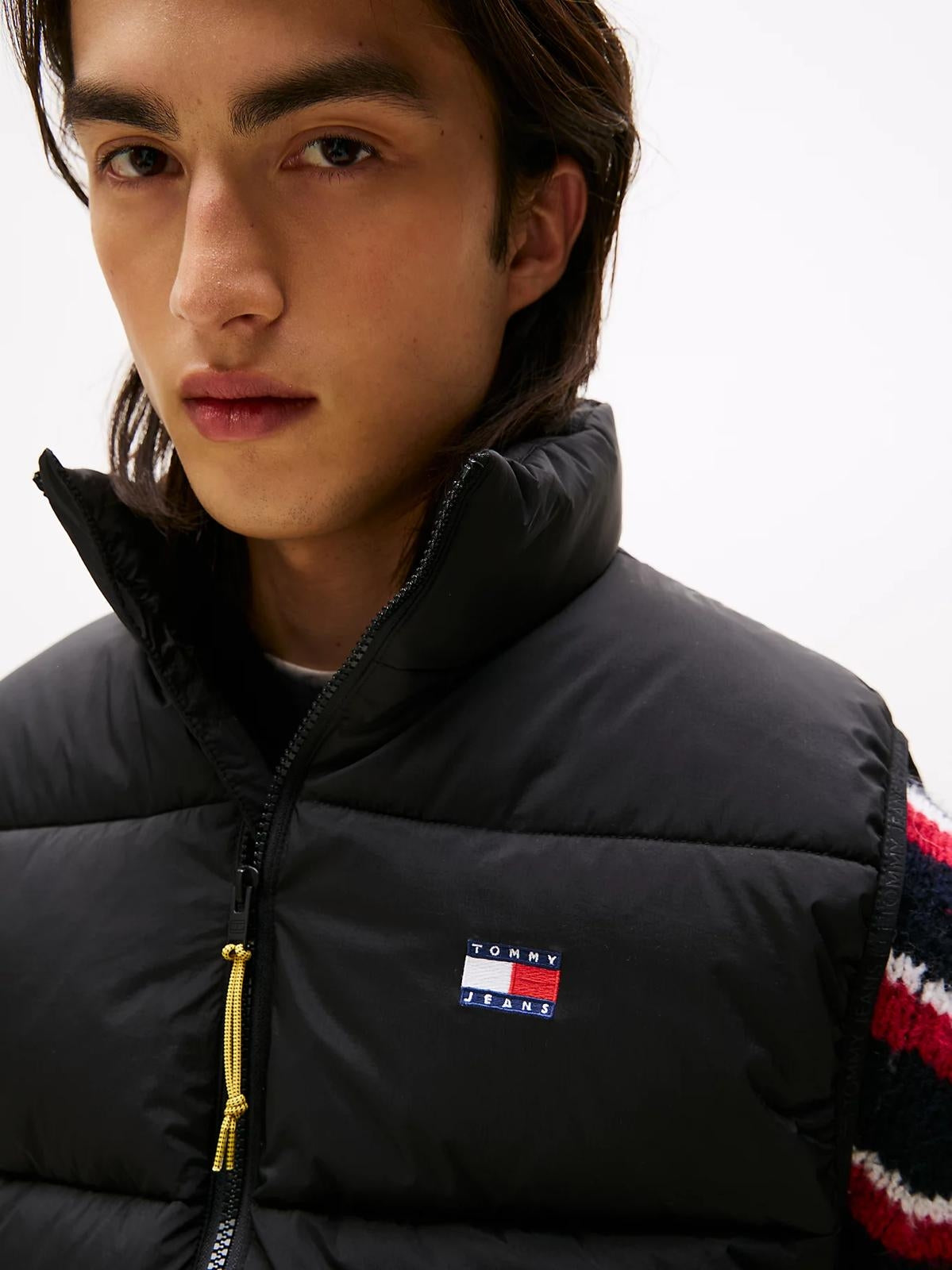 Gilet Tommy Jeans puffer logo bandiera uomo