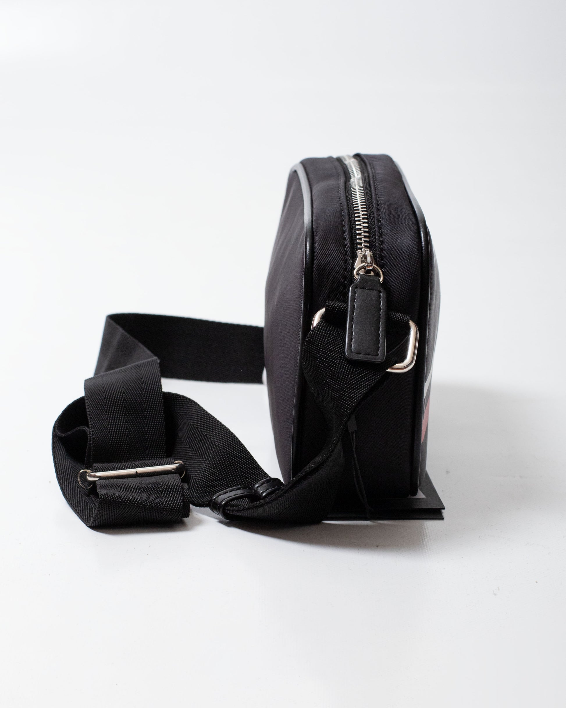 Tracolla GCDS in nylon "Logo Stripes"