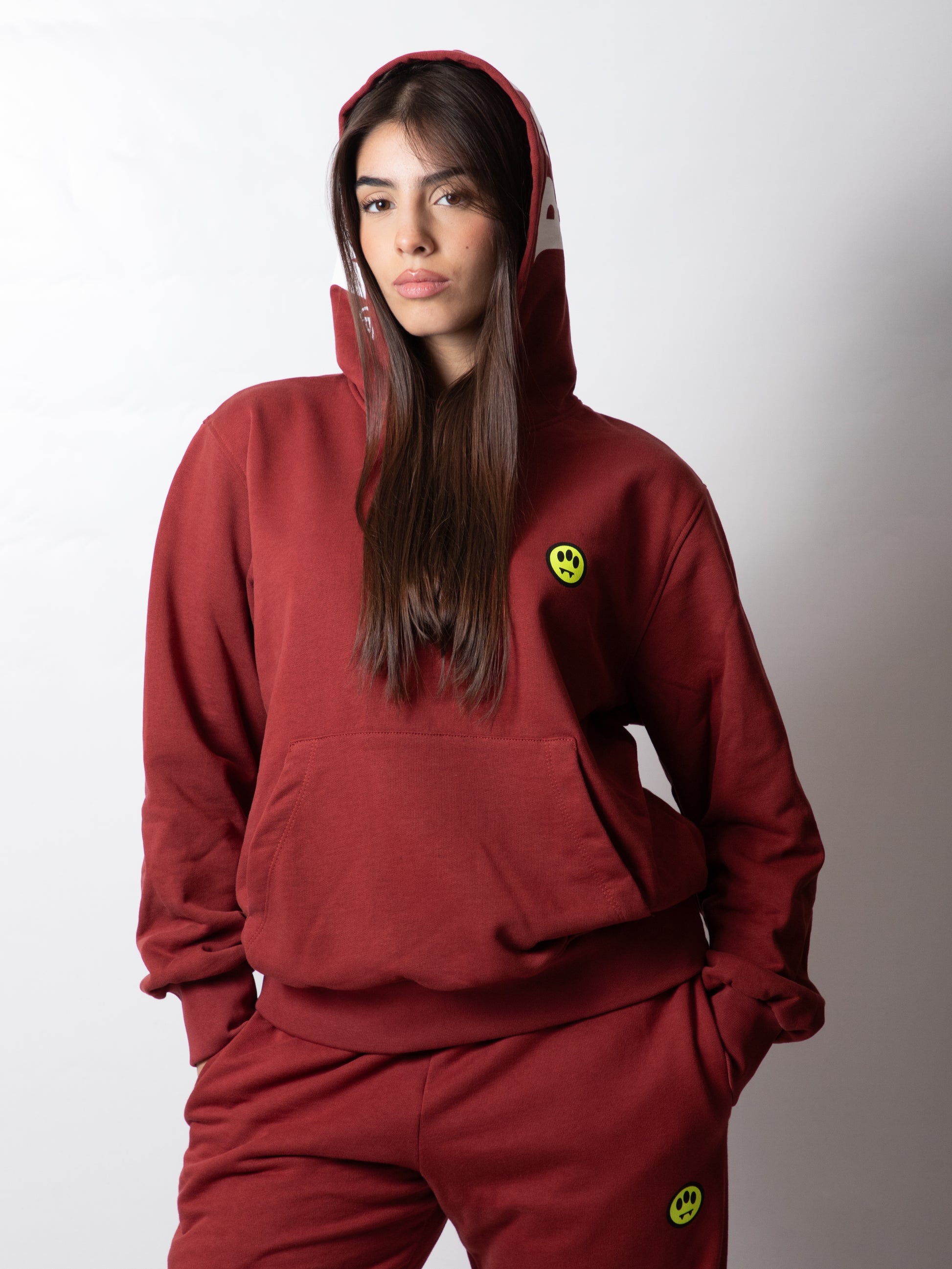 Felpa Barrow classic con cappuccio logato