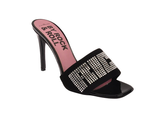 Tacco John Richmond con fascia in camoscio donna
