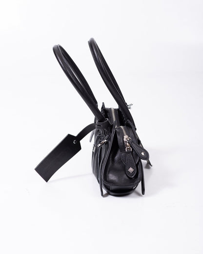Borsa John Richmond mezzaluna con borchie e logo