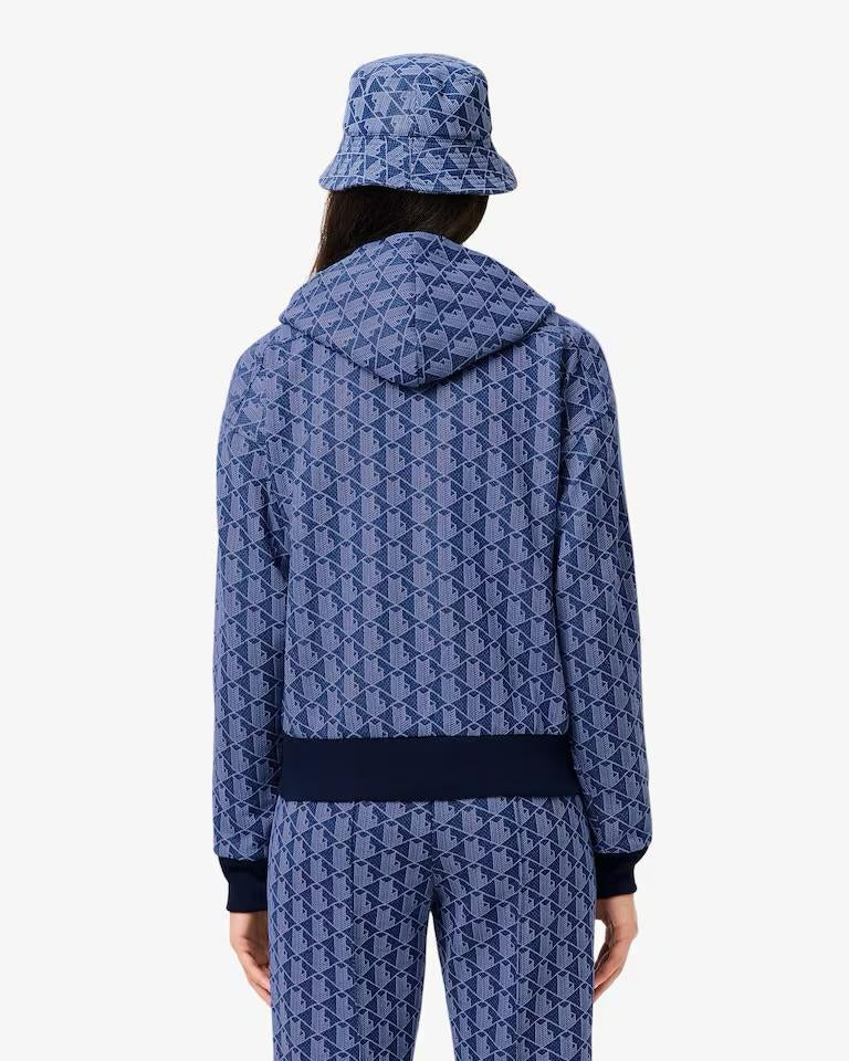 Felpa Lacoste fullzip con cappuccio donna