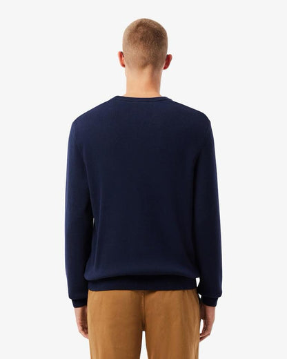 Maglia Lacoste girocollo in misto lana uomo