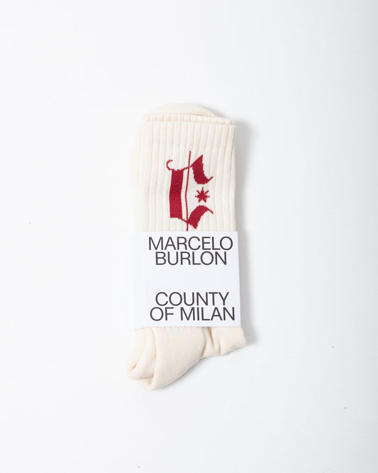 Calze Marcelo Burlon in spugna "County Headletter"