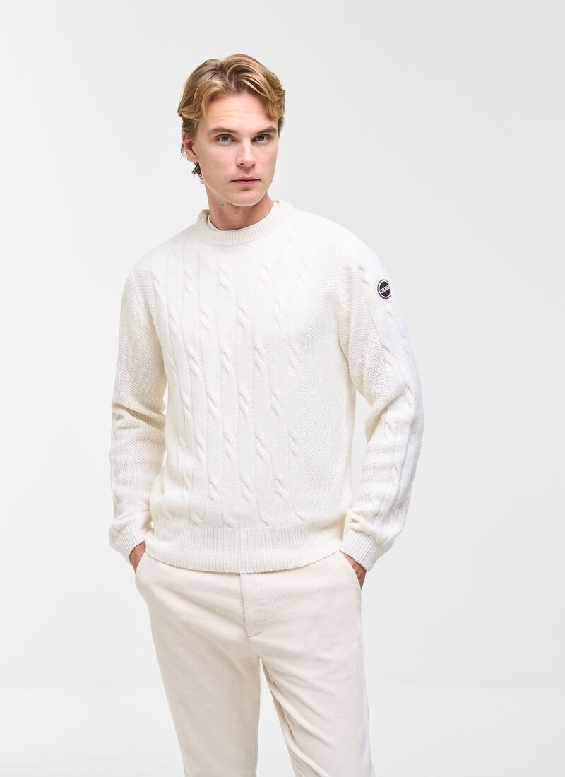 Maglia Colmar in lana girocollo con logo