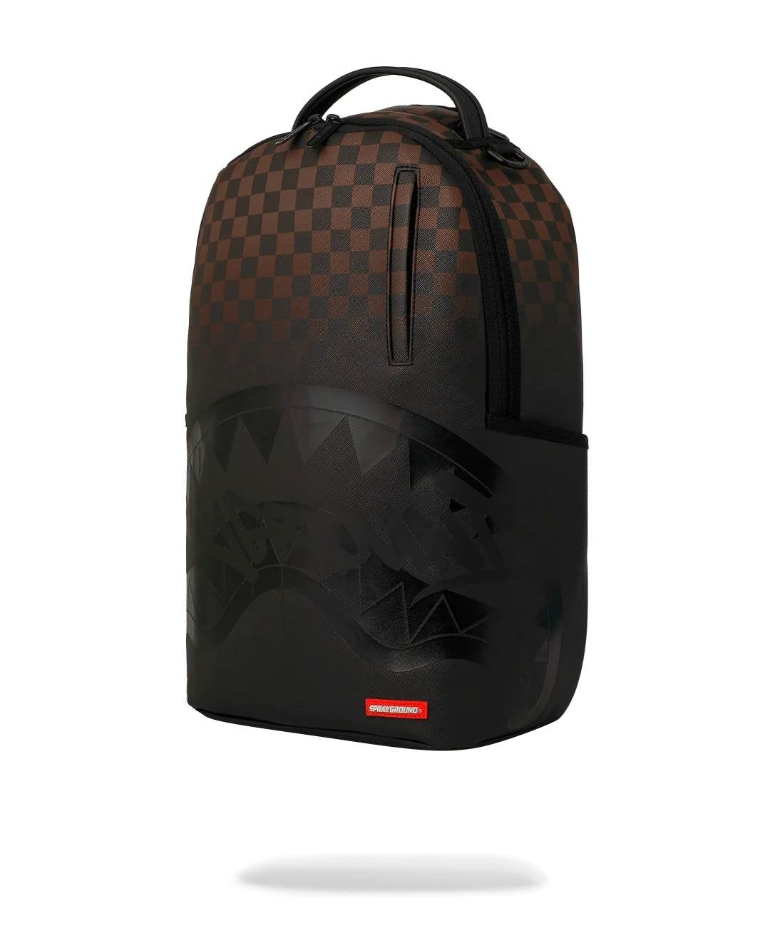 Zaino Sprayground marrone BROWN CHECK GHOST DRIP BACKPACK