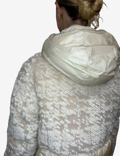 Piumino Colmar jacquard con cappuccio donna