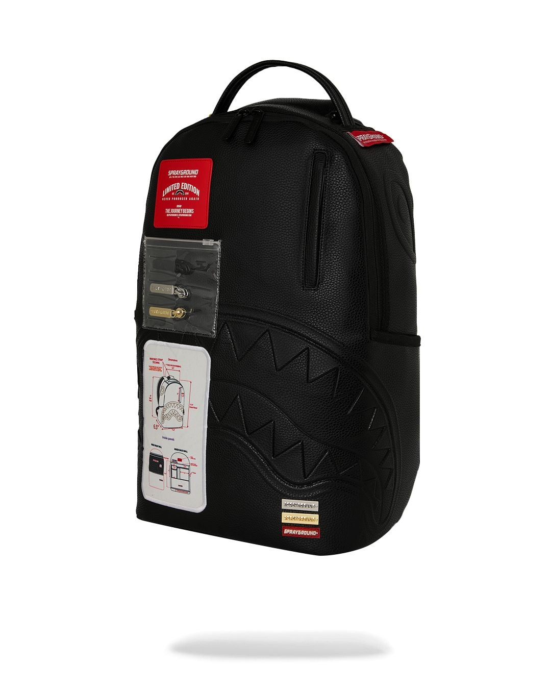 Zaino Sprayground nero SAMPLE ROOM SHARK BACKPACK
