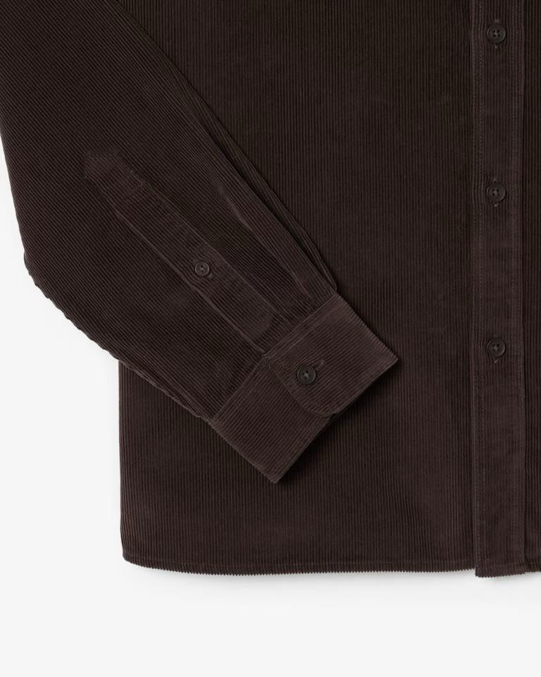 Camicia Lacoste regular fit effetto velluto uomo