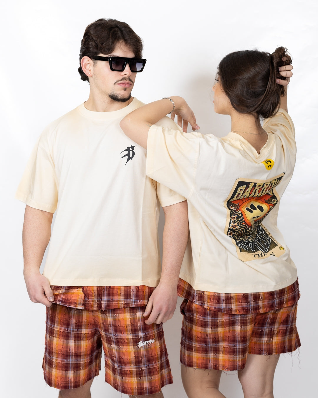 T-Shirt Barrow "Tarot Print" con ricamo