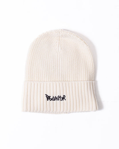 Cappello Disclaimer con risvolto e logo ricamato