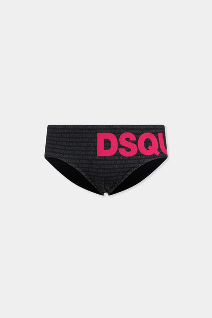 Slip mare Dsquared2 con stampa logata all-over uomo