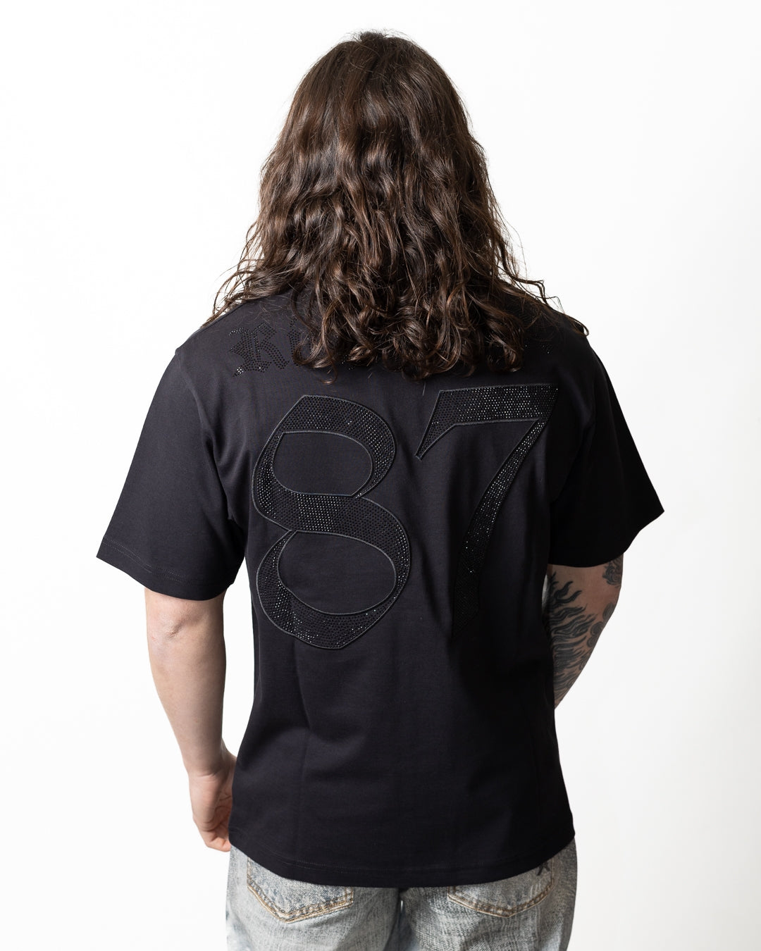 T-Shirt Richmond X con ricamo e strass uomo