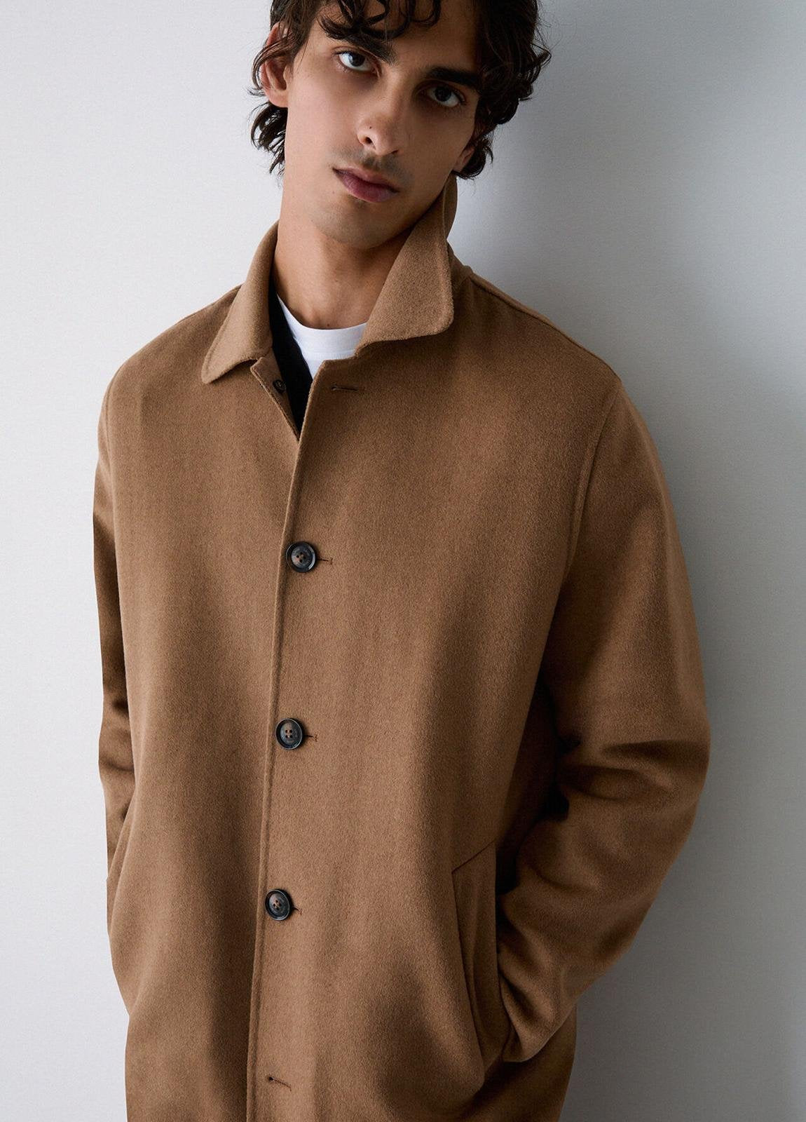 Cappotto Liu Jo monopetto in misto lana