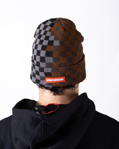 Cappello Sprayground con iconico logo ricamato e double check