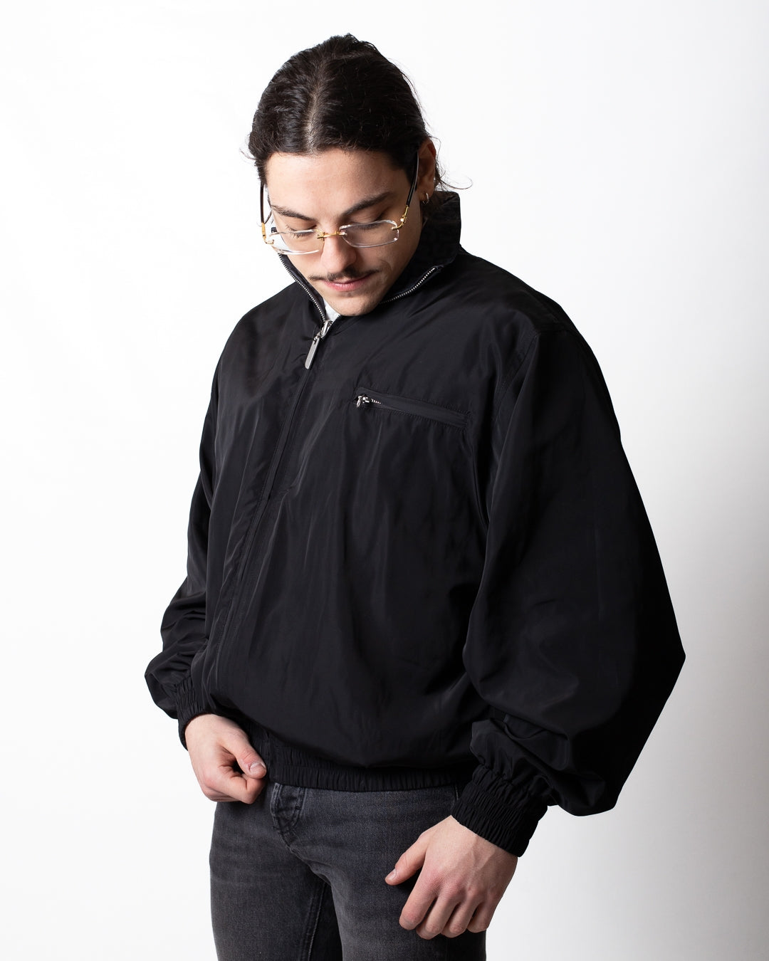 Giubbotto GCDS in nylon con stampa all-over uomo