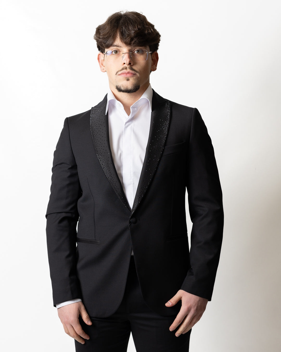 Abito Daniele Alessandrini "Sartoria" con strass uomo