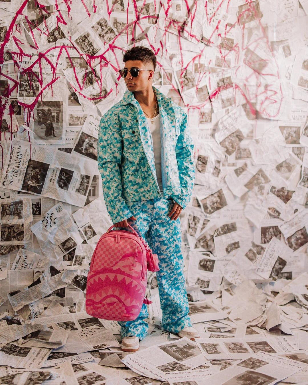 Zaino Sprayground rosa Pink 3AM riptide dlxsv backpack
