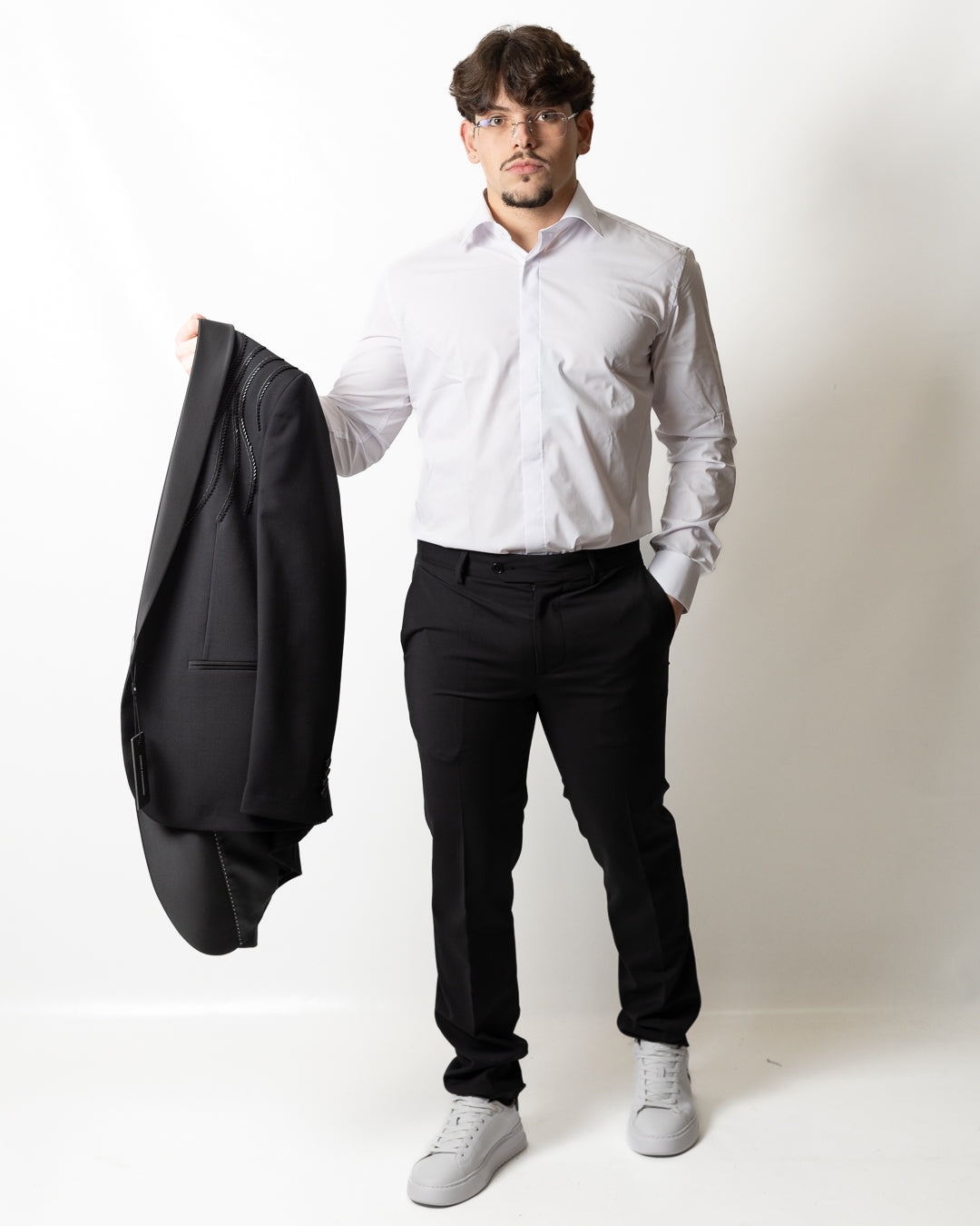 Abito Daniele Alessandrini "Sartoria" con ricami uomo