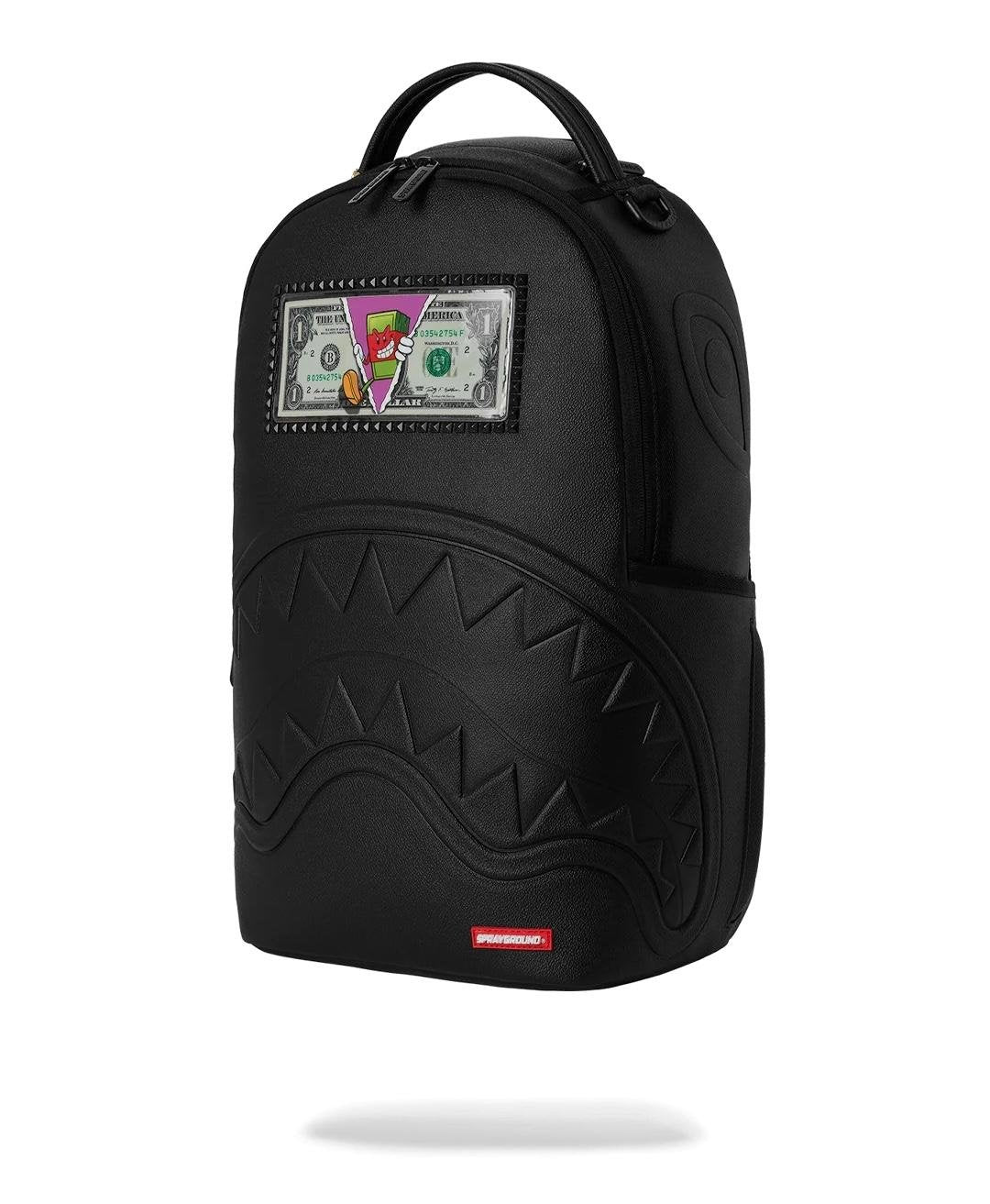 Zaino Sprayground nero REAL MONEY BACKPACK 