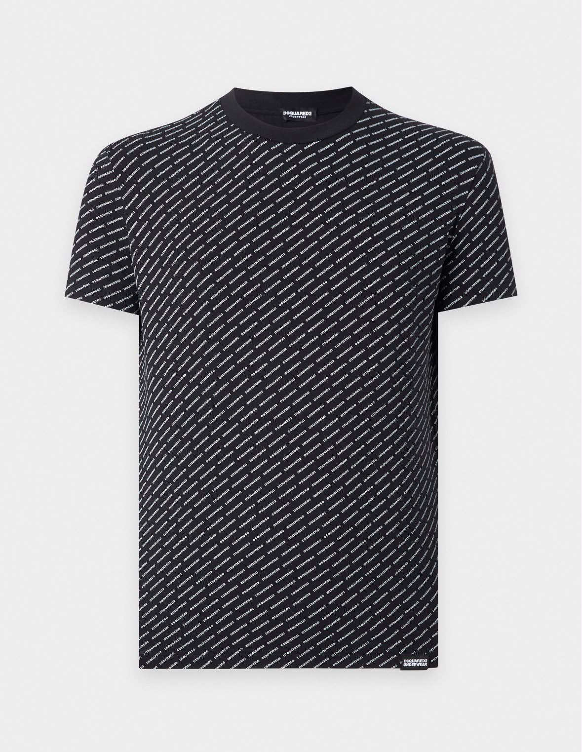 T-Shirt e Boxer Dsquared2 con logo all-over uomo