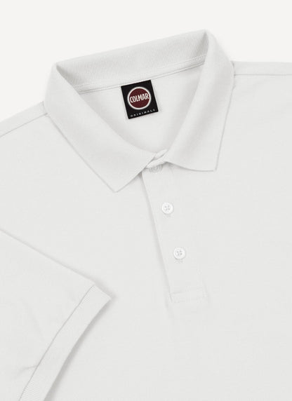 Polo Colmar con logo in silicone manica uomo