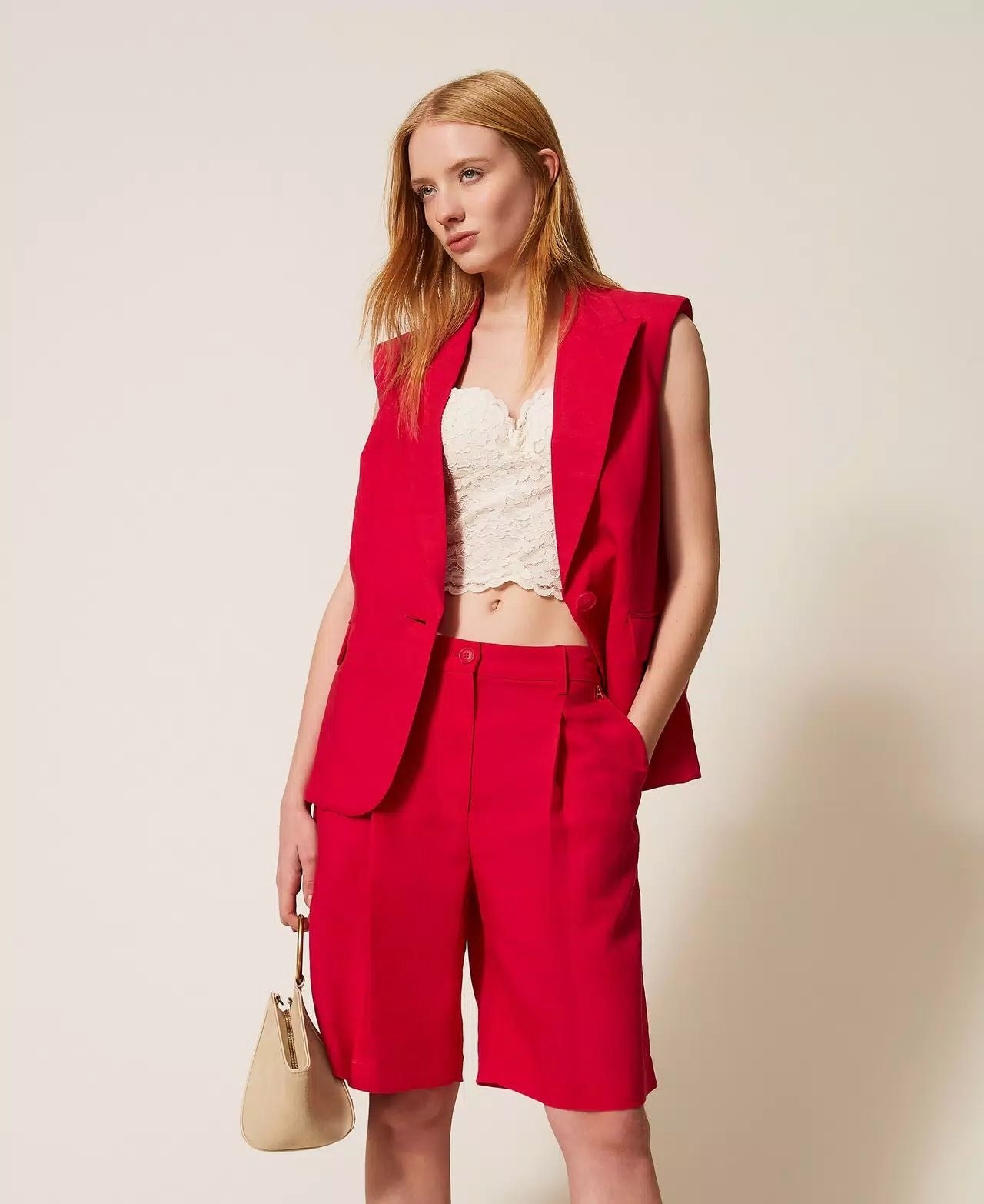 Bermuda Twinset Actitude in misto lino donna
